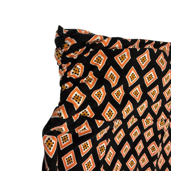 Maeve Anthropologie Madiana Knit Maxi Skirt Women Size XS Black Orange Diamond - Picture 4 of 11
